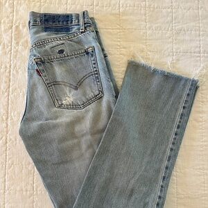 Vintage Levi's Frayed Hem Jeans